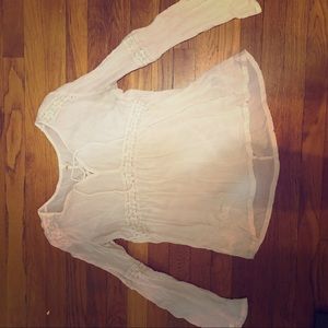Hollister white blouse